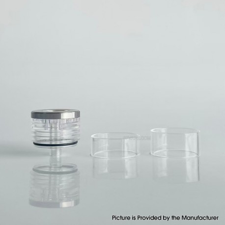 Rekavape Replacement Short Top Full Tank Tube Se for Kuma / Vico Style RTA - Translucent, Stainless Steel + PCTG + Glass