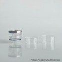 Rekavape Replacement Short Top Full Tank Tube Se for Kuma / Vico Style RTA - Translucent, Stainless Steel + PCTG + Glass