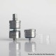 Rekavape Replacement Short Top Full Tank Tube Se for Kuma / Vico Style RTA - Silver, Stainless Steel + Glass