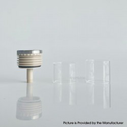 Rekavape Replacement Long Top Full Tank Tube Se for Kuma / Vico Style RTA - Beige, Stainless Steel + PEEK + Glass