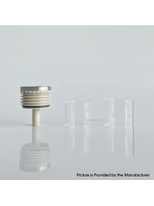 Rekavape Replacement Long Top Full Tank Tube Se for Kuma / Vico Style RTA - Beige, Stainless Steel + PEEK + Glass