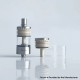 Rekavape Replacement Long Top Full Tank Tube Se for Kuma / Vico Style RTA - Beige, Stainless Steel + PEEK + Glass
