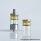 Rekavape Replacement Long Top Full Tank Tube Se for Kuma / Vico Style RTA - Brown, Stainless Steel + PEI + Glass