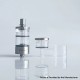 Rekavape Replacement Long Top Full Tank Tube Se for Kuma / Vico Style RTA - Translucent, Stainless Steel + PCTG + Glass