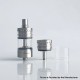 Rekavape Replacement Long Top Full Tank Tube Se for Kuma / Vico Style RTA - Silver, Stainless Steel + Glass