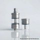 Rekavape Replacement Long Top Full Tank Tube Se for Kuma / Vico Style RTA - Silver, Stainless Steel + Glass