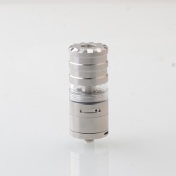 YFTK V3 Style RTA Rebuildable Tank Atomizer - Silver, 4.8ml, MTL / DL, 23mm