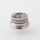 YFTK V3 Style RTA Rebuildable Tank Atomizer - Silver, 4.8ml, MTL / DL, 23mm