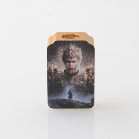 Authentic Rekavape Black Wukong Monkey King Boro Tank for SXK BB / Billet AIO Box Mod Kit - Gold, Aluminum Alloy