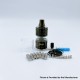 YFTK Vico Style MTL / RDL RTA Rebuildable Tank Atomizer - Black, 4ml, 22mm Diameter