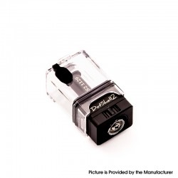 YFTK DotShell 2 DotShell2 Style RBA Tank Kit for dotMod dotAIO V1 / V2 AIO Pod - Black, 1.0, 1.2, 1.3, 1.5, 2.0mm