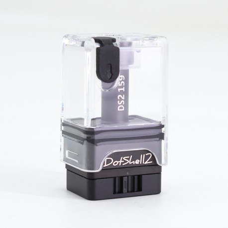 SXK DotShell 2 DotShell2 Style RBA Tank Kit for dotMod dotAIO V1 / V2 AIO Pod - Black, 1.0, 1.2, 1.5, 2.0, 2.5, 3.0, 3.5, 4.8mm