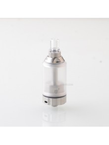BY-KA V.11 V11 Style MTL RTA Atomizer - Translucent + Silver, SS + PC, 5.5ml, Air Pins 1.2 / 1.4 / 1.7mm, 23mm Diameter