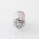 BY-KA V.11 V11 Style MTL RTA Atomizer - Translucent + Silver, SS + PC, 5.5ml, Air Pins 1.2 / 1.4 / 1.7mm, 23mm Diameter