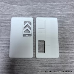 Authentic MK MODS Replacement Front + Back Cover Panel Plate for dotMod dotAIO V3 Kit - White, Acrylic (2 PCS)