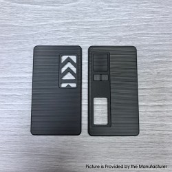 Authentic MK MODS Replacement Front + Back Cover Panel Plate for dotMod dotAIO V3 Kit - Black, Acrylic (2 PCS)