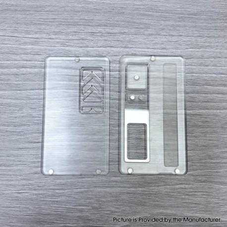 Authentic MK MODS Replacement Front + Back Cover Panel Plate for dotMod dotAIO V3 Kit - Translucent, Acrylic (2 PCS)