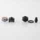 YFTK Vico Style MTL / RDL RTA Rebuildable Tank Atomizer - Black, 4ml, 22mm Diameter
