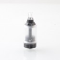 BY-KA V.11 V11 Style MTL RTA Atomizer - Translucent + Black, SS + PC, 5.5ml, Air Pins 1.2 / 1.4 / 1.7mm, 23mm Diameter