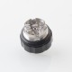 BY-KA V.11 V11 Style MTL RTA Atomizer - Translucent + Black, SS + PC, 5.5ml, Air Pins 1.2 / 1.4 / 1.7mm, 23mm Diameter