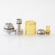 Rekavape BY-KA V.11 V11 Style MTL RTA Atomizer Nano Set - Silver, 316SS + PEI, 3.5ml, Air Pins 1.2 / 1.4 / 1.7mm, 23mm Diameter