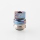 Monarchy Ultra Whistle Style Drip Tip for BB / Billet / Boro AIO Box Mod - Blue, Stainless Steel + Titanium