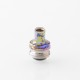 Monarchy Ultra Whistle Style Drip Tip for BB / Billet / Boro AIO Box Mod - Purple, Stainless Steel + Titanium