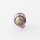 Monarchy Ultra Whistle Style Drip Tip for BB / Billet / Boro AIO Box Mod - Purple, Stainless Steel + Titanium
