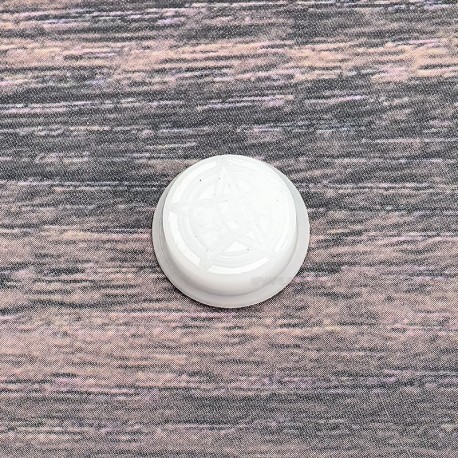 SXK Fired Button for SXK Frankenskull Style Squonk mod - White, POM