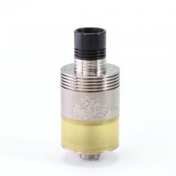 SXK ParavozZ Babe Style RDTA Rebuildable Tank Dripping Atomizer - Silver, Titanium Alloy + PEI, 19mm
