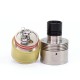 SXK ParavozZ Babe Style RDTA Rebuildable Tank Dripping Atomizer - Silver, Titanium Alloy + PEI, 19mm