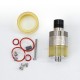 SXK ParavozZ Babe Style RDTA Rebuildable Tank Dripping Atomizer - Silver, Titanium Alloy + PEI, 19mm