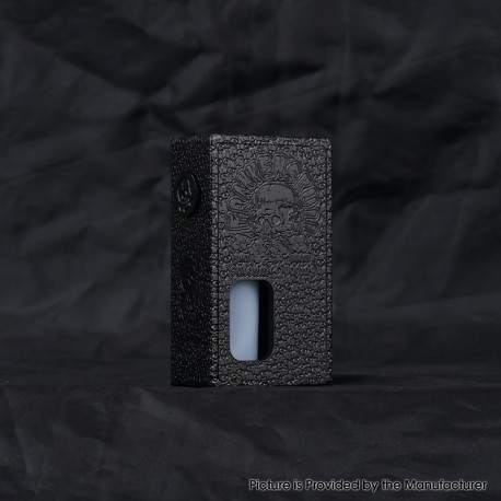 FrankenSkull Style Squonk BF Mechanical Box Mod with 6ml Bottle - Black Hellion ZFG, Aluminum Alloy, 1 x 18650
