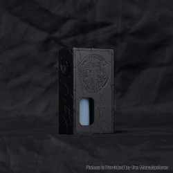 FrankenSkull Style Squonk BF Mechanical Box Mod with 6ml Bottle - Black Harpy, Aluminum Alloy, 1 x 18650