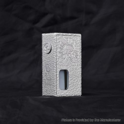 FrankenSkull Style Squonk BF Mechanical Box Mod with 6ml Bottle - Silver Hellion ZFG, Aluminum Alloy, 1 x 18650