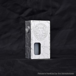 FrankenSkull Style Squonk BF Mechanical Box Mod with 6ml Bottle - Silver Harpy, Aluminum Alloy, 1 x 18650