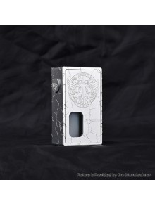 FrankenSkull Style Squonk BF Mechanical Box Mod with 6ml Bottle - Silver Harpy, Aluminum Alloy, 1 x 18650