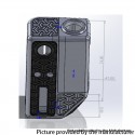 AOP Style DNA60C Boro SBS Embedded Box Mod - Black, VW 1~60W, 1 x 18650, Evolv DNA60C Chipset