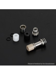 Authentic YFTK Telescopic Claw Hammer 510 Drip Tip Set - Silver 4 PCS Mouthpieces