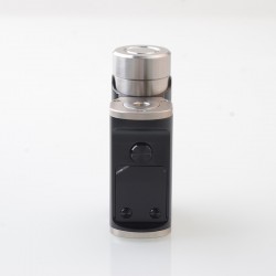 Authentic MECHVAPE x EVOLV Paramour DNA80C 80W SBS Box Mod - Silver Black, VW 1~80W, 1 x 18650 / 21700, Evolv DNA80C Chip