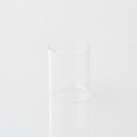YFTK Replacement Glass Tank Tube for YFTK Hollow Cap for e-Vapor Flash V4.5 / V4.5S+ Style RTA - Transparent