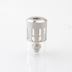 YFTK Hollow Cap for e-Vapor Flash V4.5 / V4.5S+ Style RTA - Silver
