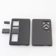 Authentic MK MODS Replacement Front + Back Cover Panel Plate for dotMod dotAIO V3 Kit - Black, Acrylic (2 PCS)