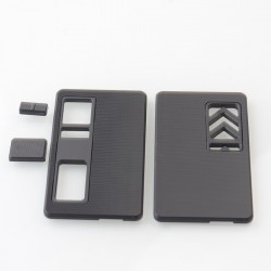 Authentic MK MODS Replacement Front + Back Cover Panel Plate for dotMod dotAIO V3 Kit - Black, Acrylic (2 PCS)