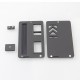 Authentic MK MODS Replacement Front + Back Cover Panel Plate for dotMod dotAIO V3 Kit - Black, Acrylic (2 PCS)