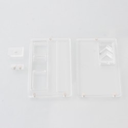 Authentic MK MODS Replacement Front + Back Cover Panel Plate for dotMod dotAIO V3 Kit - Translucent, Acrylic (2 PCS)