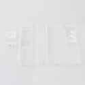 Authentic MK MODS Replacement Front + Back Cover Panel Plate for dotMod dotAIO V3 Kit - Translucent, Acrylic (2 PCS)