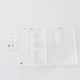 Authentic MK MODS Replacement Front + Back Cover Panel Plate for dotMod dotAIO V3 Kit - Translucent, Acrylic (2 PCS)