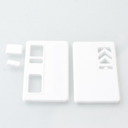 Authentic MK MODS Replacement Front + Back Cover Panel Plate for dotMod dotAIO V3 Kit - White, Acrylic (2 PCS)