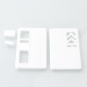 Authentic MK MODS Replacement Front + Back Cover Panel Plate for dotMod dotAIO V3 Kit - White, Acrylic (2 PCS)